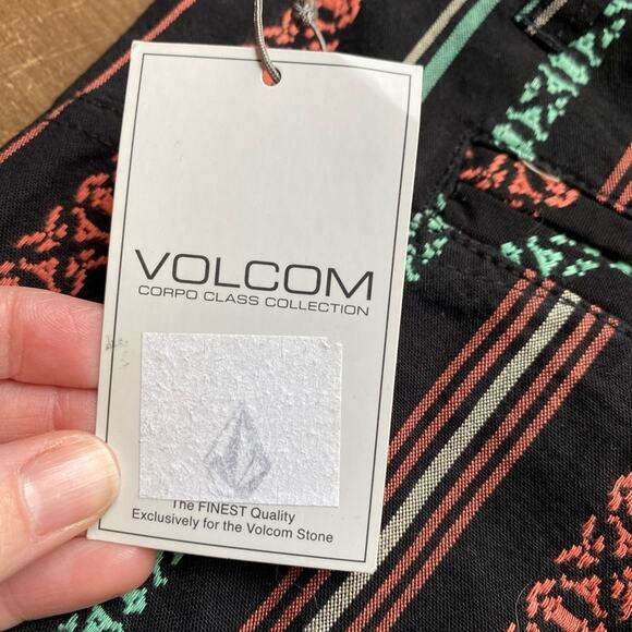 Volcom Boho Frochickie Colorful Aztec Low Rise Vacation Beach Cotton Short Jr 5 - Picture 6 of 11